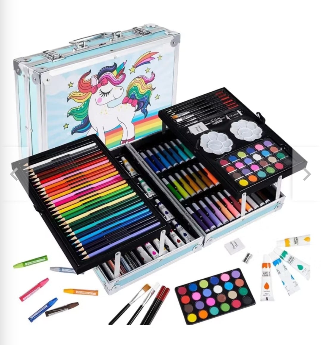 Kit Dibujo Niñas(os) 145 Piezas Pintura Arte