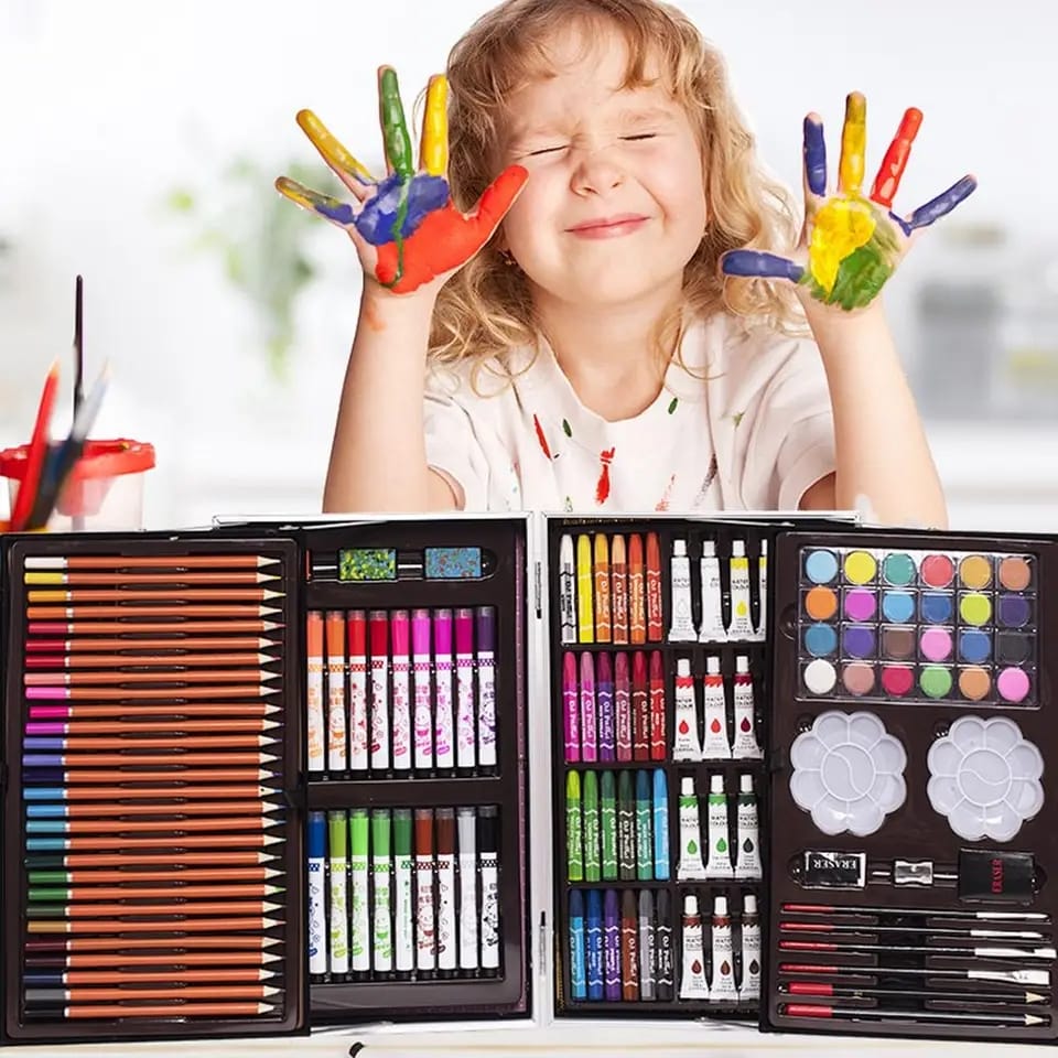 Kit Dibujo Niñas(os) 145 Piezas Pintura Arte