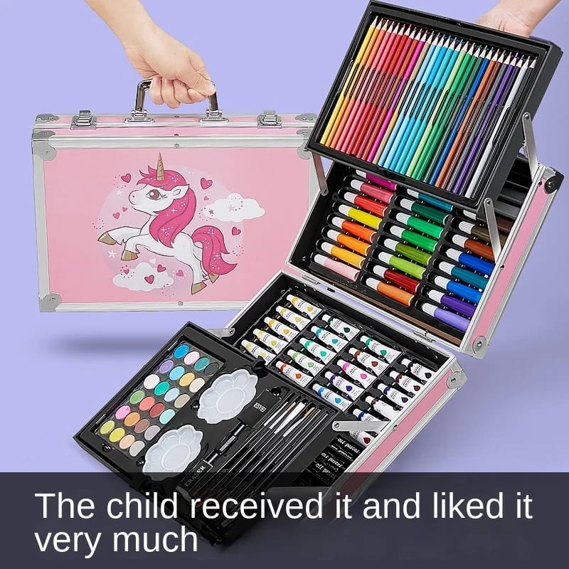 Kit Dibujo Niñas(os) 145 Piezas Pintura Arte