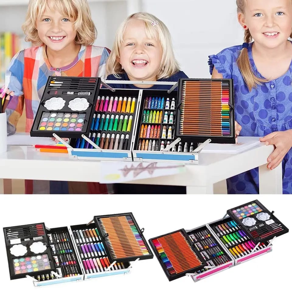 Kit Dibujo Niñas(os) 145 Piezas Pintura Arte