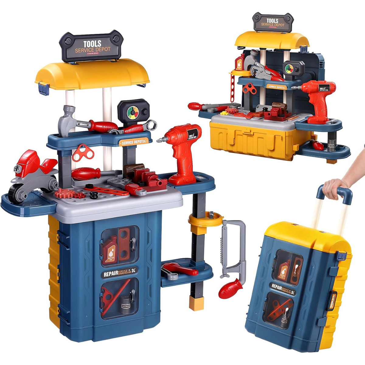 Maleta Juguete 2 En 1 Mesa De Herramienta