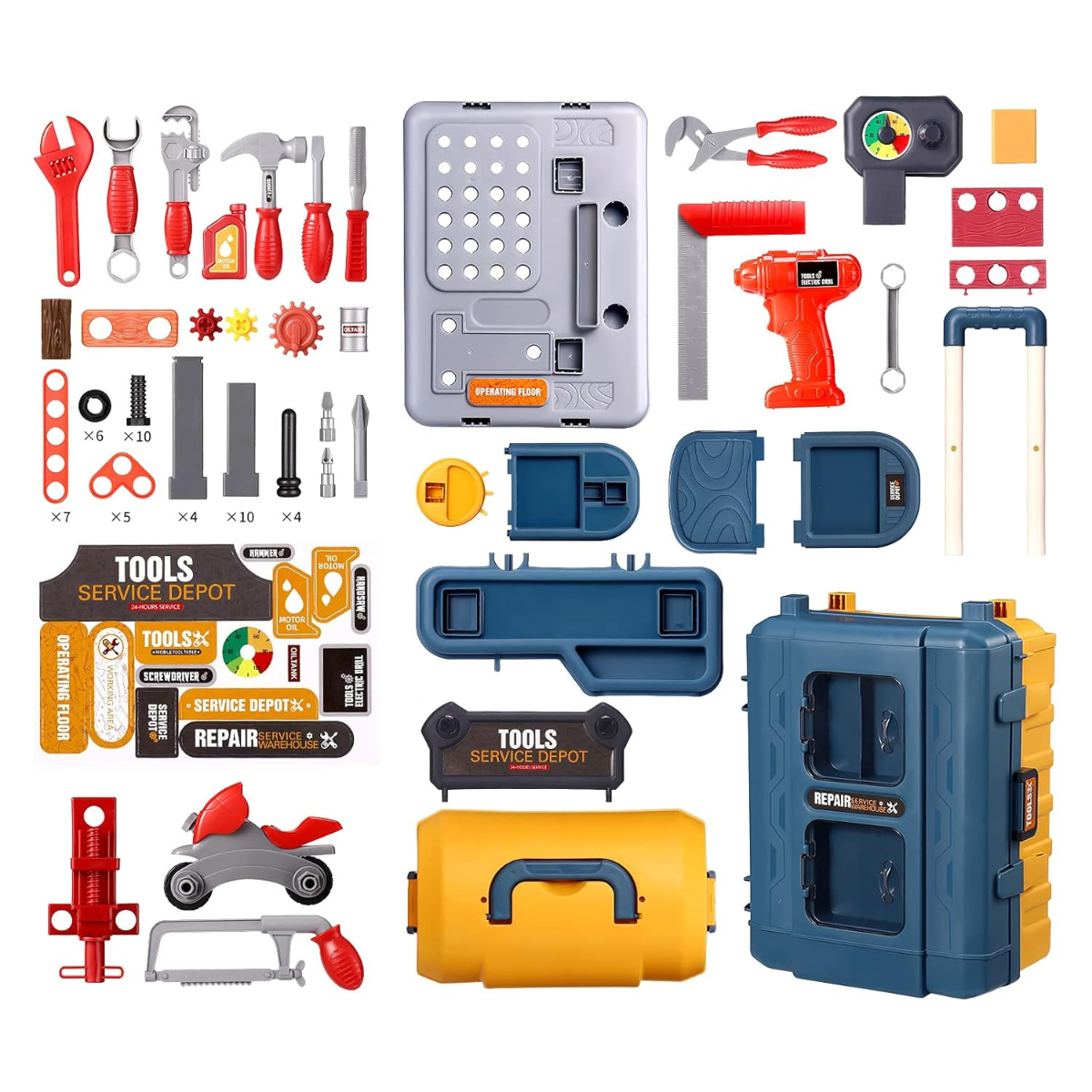 Maleta Juguete 2 En 1 Mesa De Herramienta