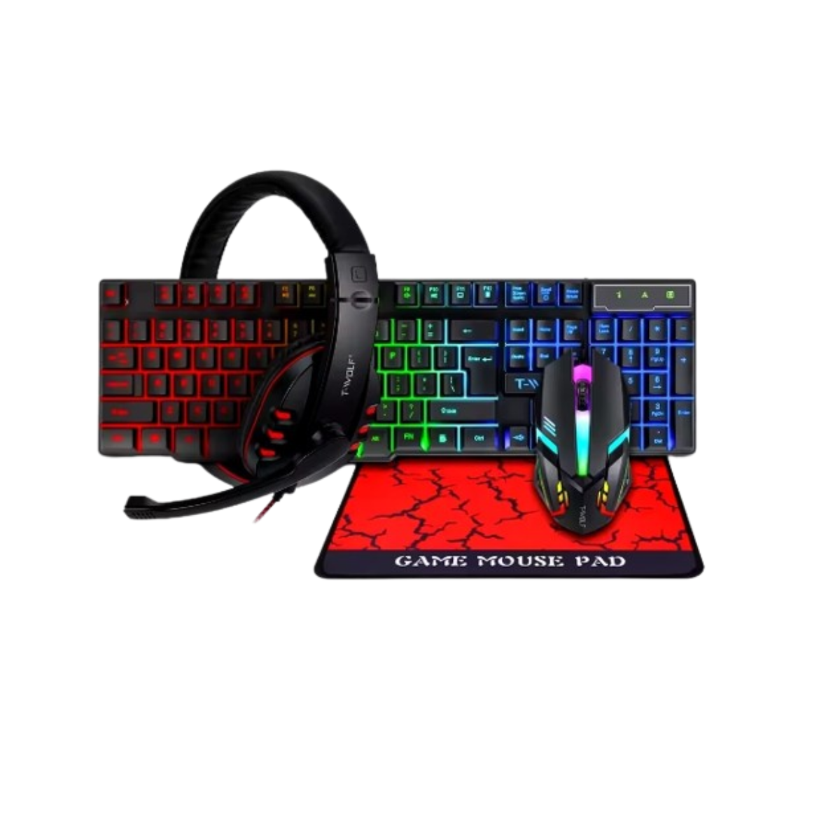 Kit Gamer Set Completo Mouse Teclado