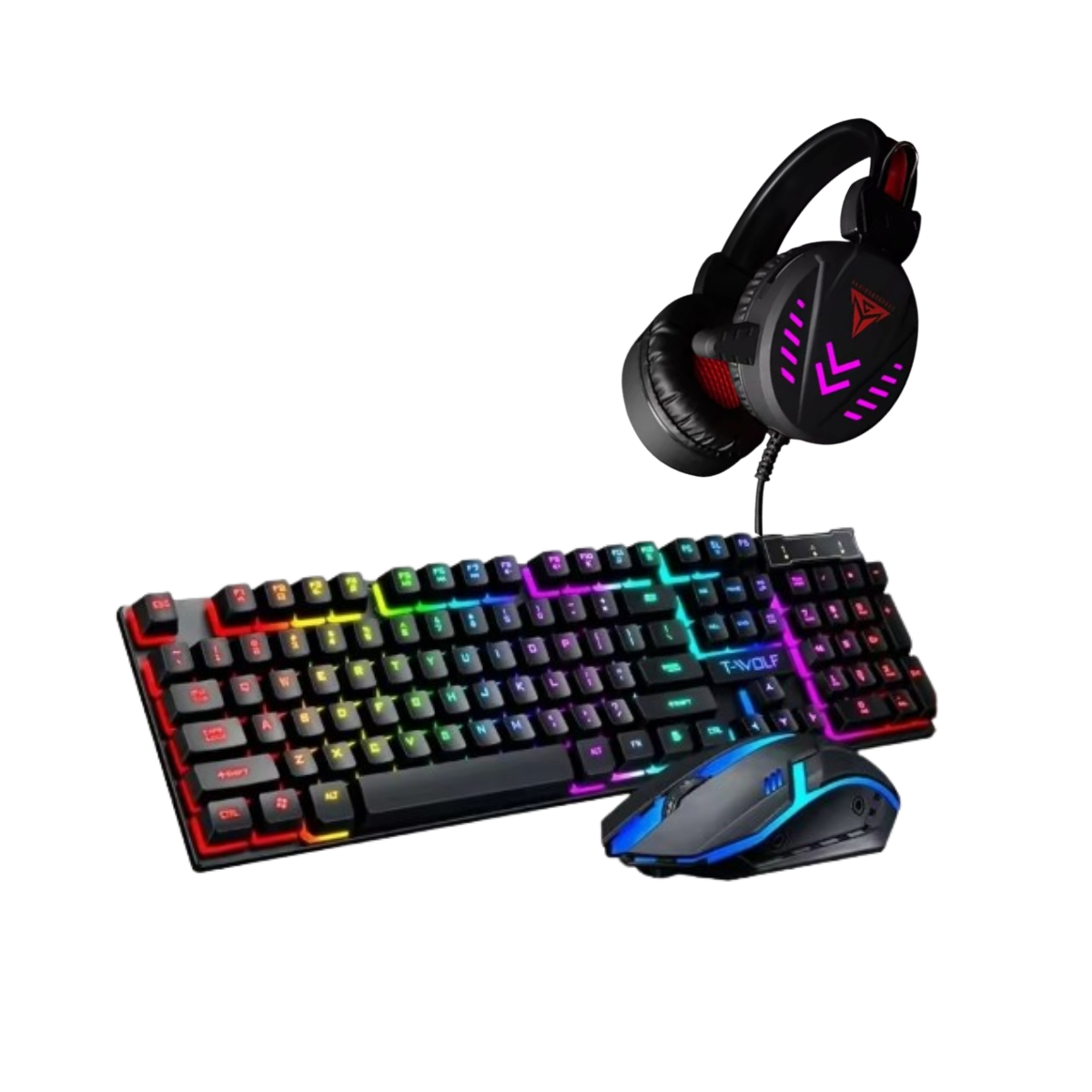 Kit Gamer Set Completo Mouse Teclado