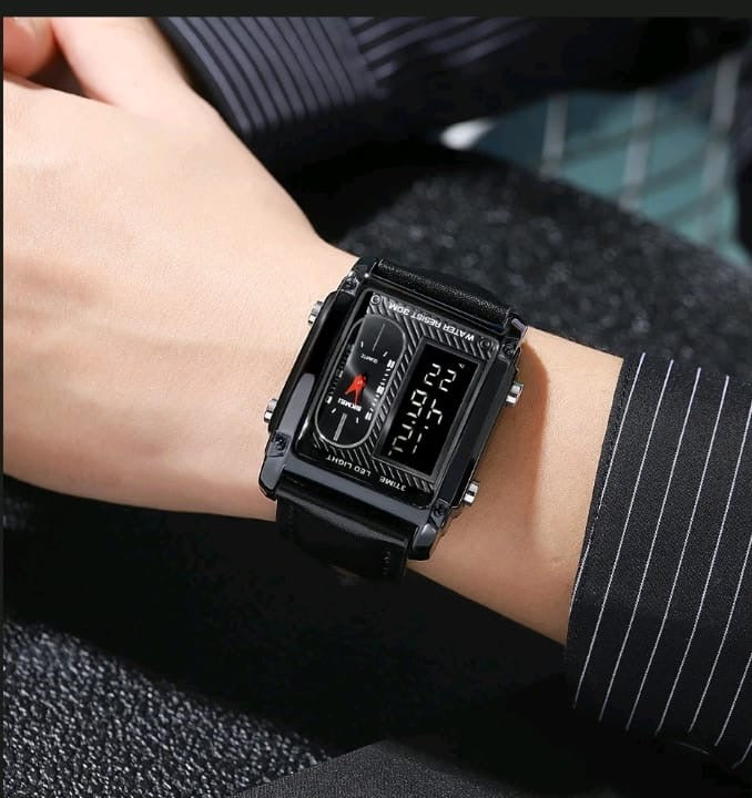 Reloj Skmei Acero Inox Negro