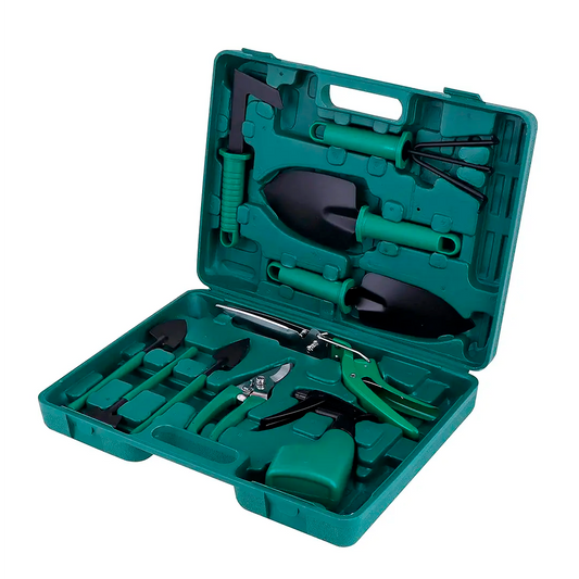 Kit Herramientas Jardinería Acero Rastrillos