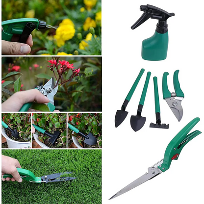 Kit Herramientas Jardinería Acero Rastrillos