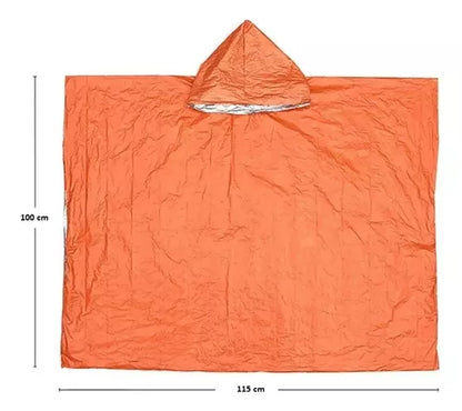 2 Poncho Emergencia Manta Termica