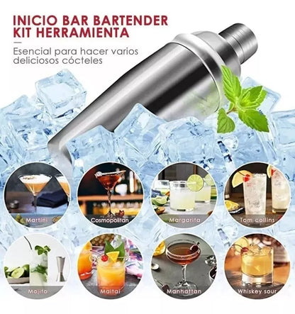 Juego De Coctelera Bar 23 Piezas