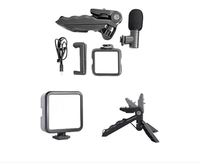 Kit Grabación Tripode Y Microfono